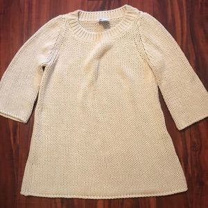 Soft Surroundings Cream Chunky Sweater Size M
